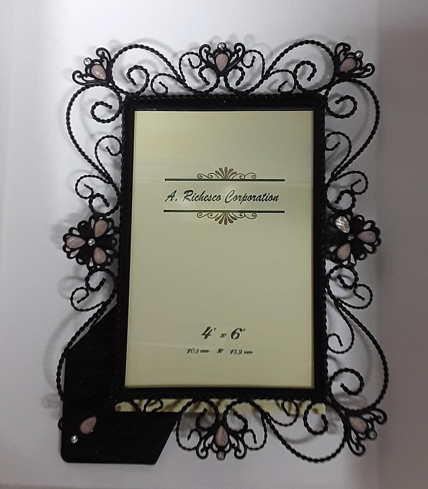 Frame - Richesco Black Scroll Picture 4 x 6