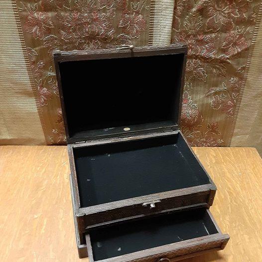 Box - Custom Jeweled trunk with drawer - Grannies Garage
