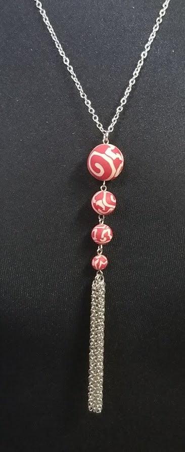 Jewelry - 4 Bead Pendent with Tassel Necklace - Choice of Viva Beads Colors - Limited Quantities - Grannies Garage