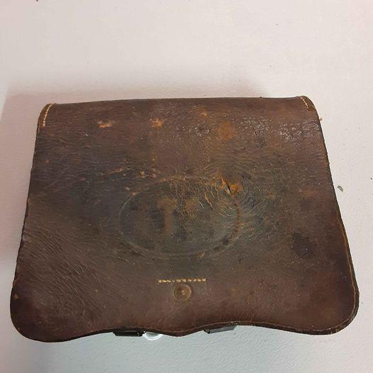 Vintage - Ammo Bag / Cartridge Box Leather US Military - Grannies Garage