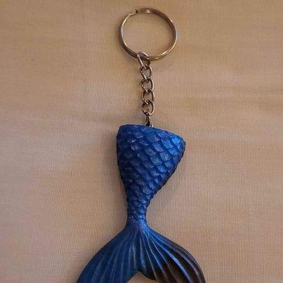 Jewelry - Mermaid Tail Epoxy Resin Keychain - Choice of Colors - Limited Quantities - Grannies Garage
