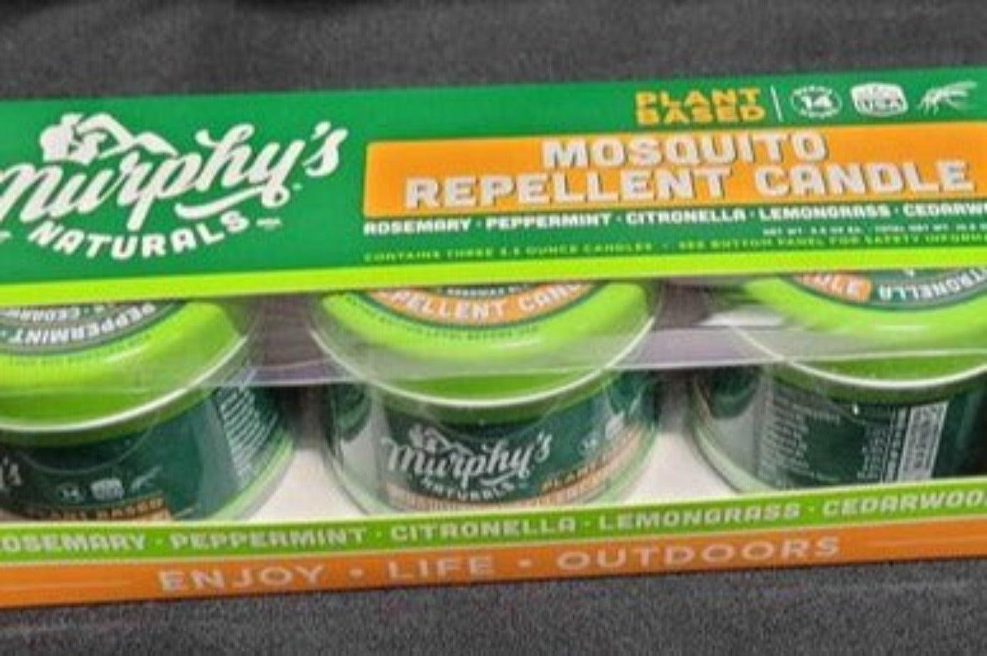 NEW - Murphy's Natural Mosquito Repellent set of 3 Candles - Grannies Garage