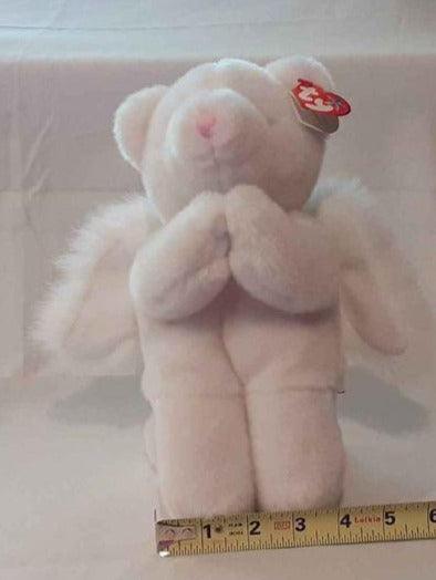Plush - Toy Beanie Baby praying angel bear - Grannies Garage