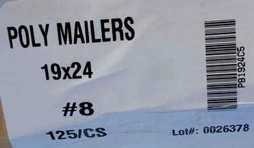 Office - Poly Mailers 19 x 24 qty 125 - Grannies Garage