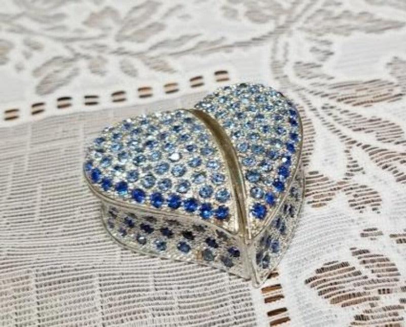 Jewelry - Blue Heart Trinket Box - Grannies Garage
