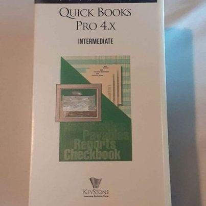 Office - Quick Books pro 4x VHS beginning, advanced, time tracking, intermediate, inventory payroll - Grannies Garage