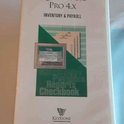 Office - Quick Books pro 4x VHS beginning, advanced, time tracking, intermediate, inventory payroll - Grannies Garage
