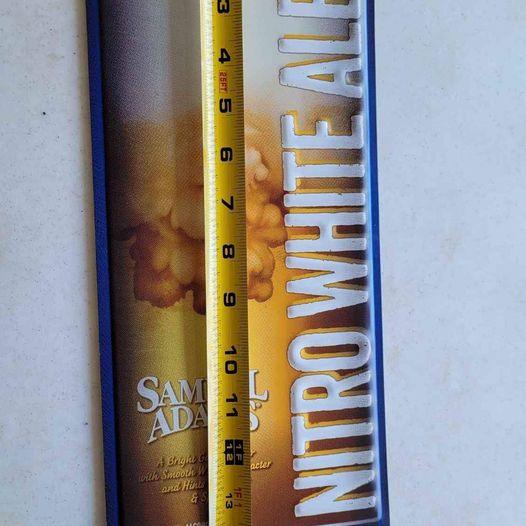 Sign - Sam Adams Nitro White Ale tin sign NEW - Grannies Garage