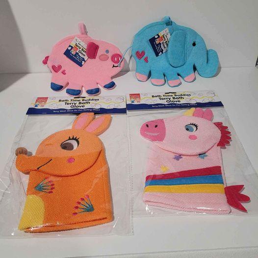 Bath - Animal Bath Time Buddies-Bath Gloves - Grannies Garage