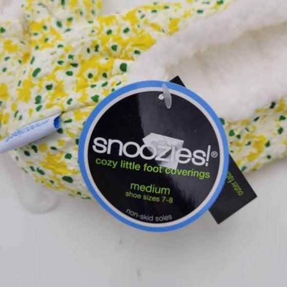Snoozies Slippers - yellow M 7/8 Non-skid soles - Grannies Garage