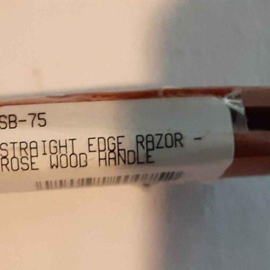 Kingsley Shave Straight edge - Rosewood Handle - Grannies Garage