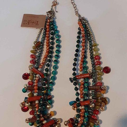 Jewelry -Treska 5 strand beaded necklace #5 New with tags, - Grannies Garage