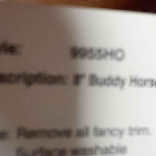 Plush - Unipak 8" Buddy Horse 9955ho - Grannies Garage