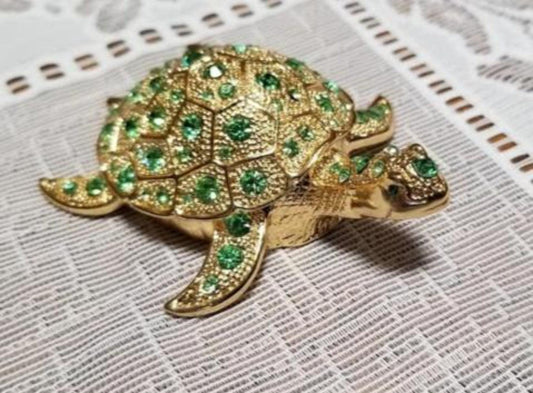 Jewelry Turtle Trinket Dresser Box - Grannies Garage
