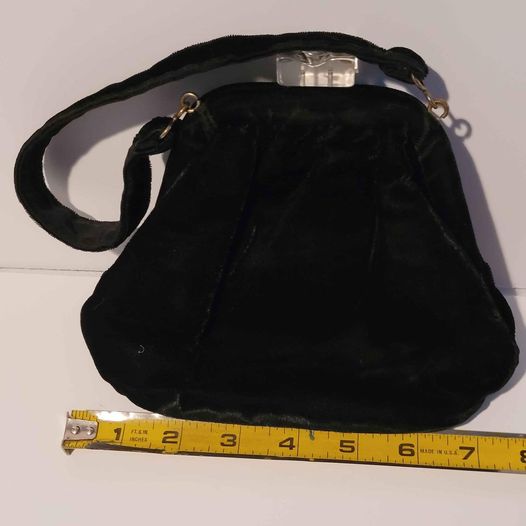 Accessories - Black Velvet Clutch Purse