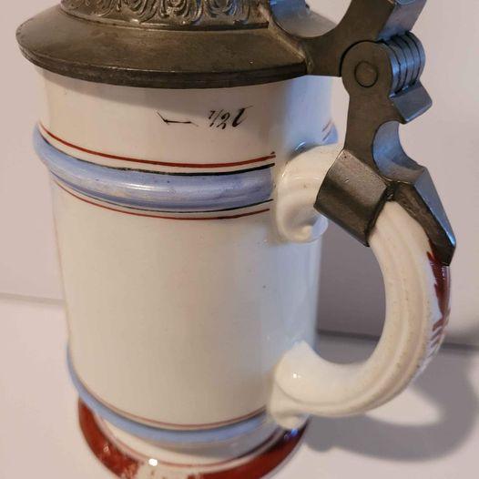 Vintage porcelain Beer stein - Grannies Garage