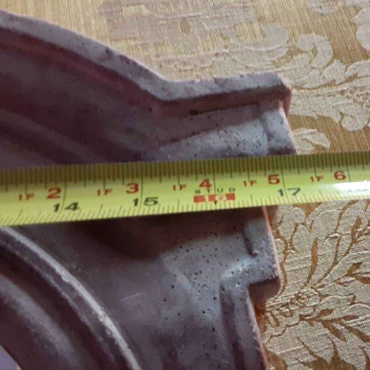 Mirror - White Wall Mirror hangers on top and bottom - Grannies Garage