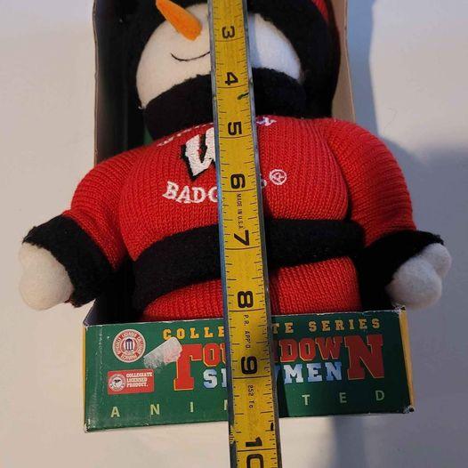 Plush - Wisconsin Badgers Touchdown Snowman NEW! - Grannies Garage