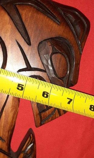 Wall art - Wood carving - Alaskan Artist - Bear and Cub with Salmon - Grannies Garage