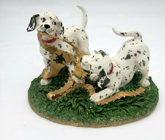 Anheuser-Busch Clydesdale Collection 2001 Dalmatian Puppies figurine Budweiser Limited No. Edition