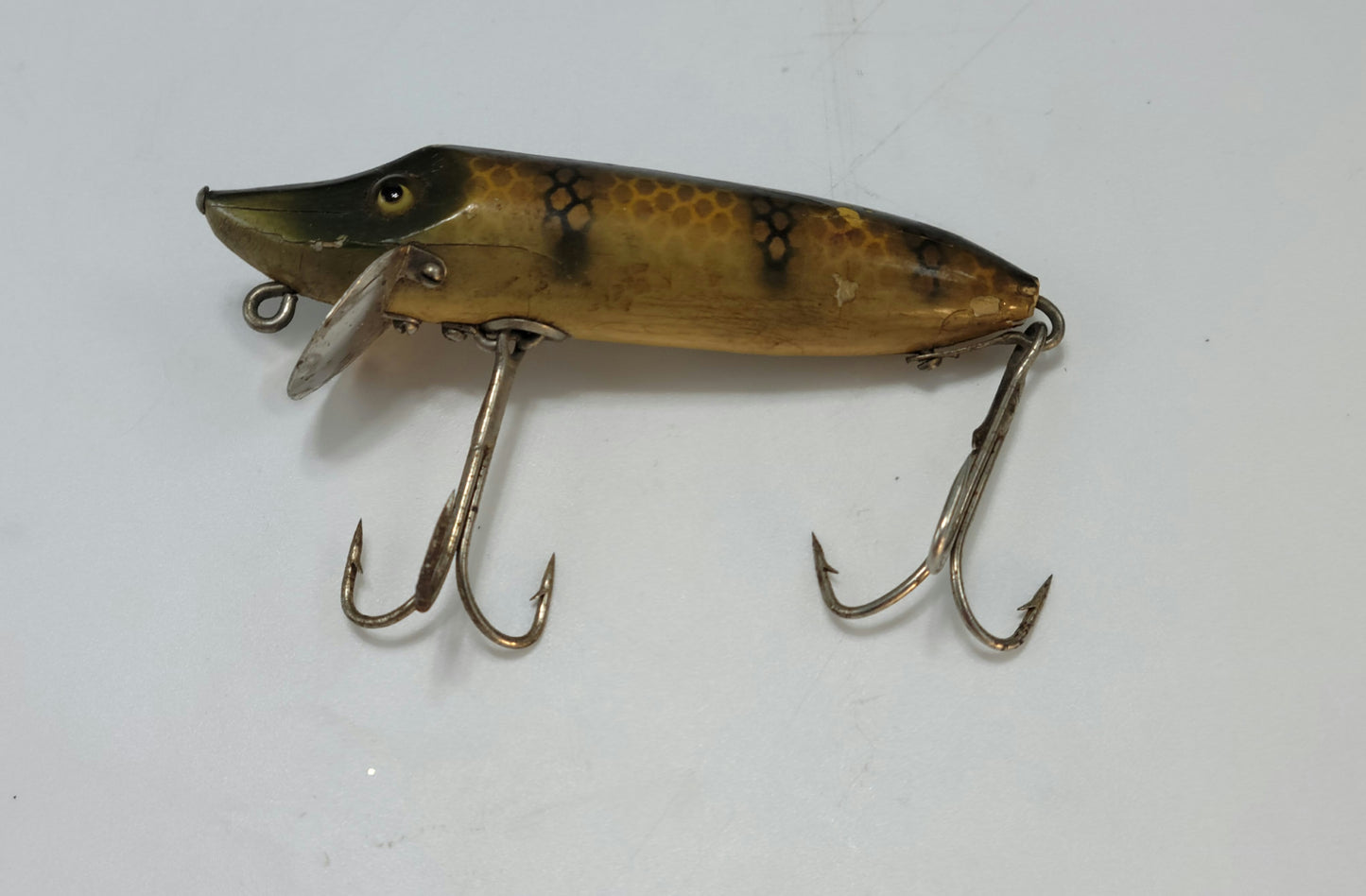 Heddon Fishing lure Dowagiac Minnow with paper and box.1920 to 1927