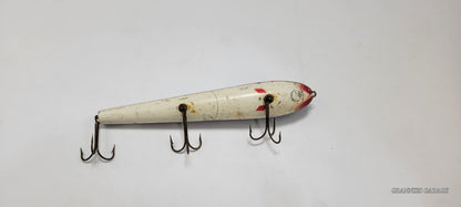 Wood Black and Red with White Belly-MUSKIE-SALMON-LAKE TROUT-PIKE LURE 8"