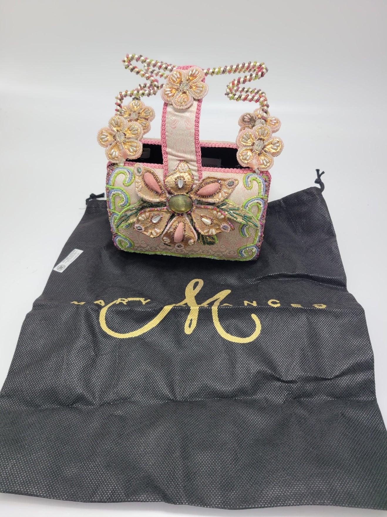 Mary Frances Pink Hand Bag with a Big Flower Retired Design