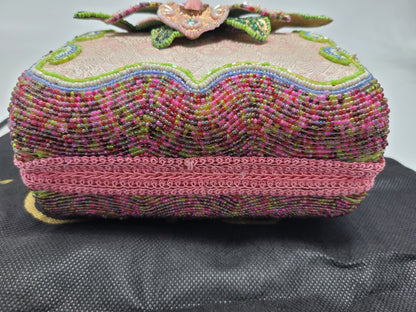 Mary Frances Pink Hand Bag with a Big Flower Retired Design