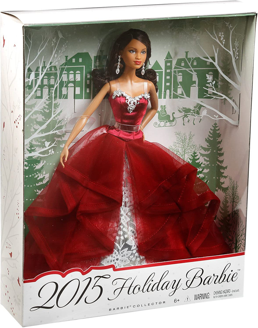 2015 Holiday Barbie African American Doll Mattel - Grannies Garage