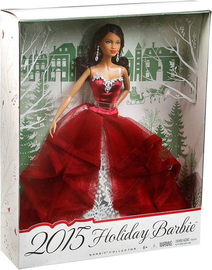 2015 Holiday Barbie African American Doll Mattel - Grannies Garage