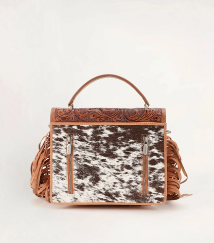 Classic Flap Medium Tassel Bag Cowhide And Calfskin