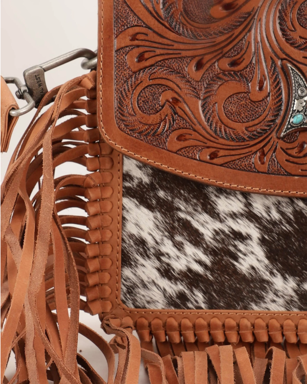 Classic Flap Medium Tassel Bag Cowhide And Calfskin