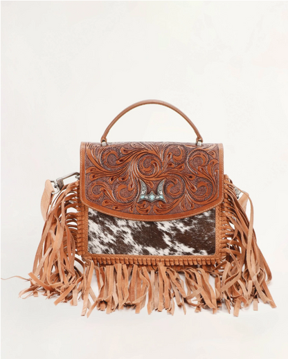 Classic Flap Medium Tassel Bag Cowhide And Calfskin