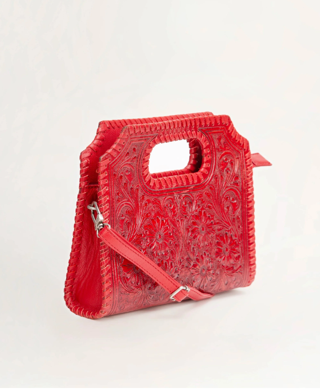 Alma Medium Handbag Red