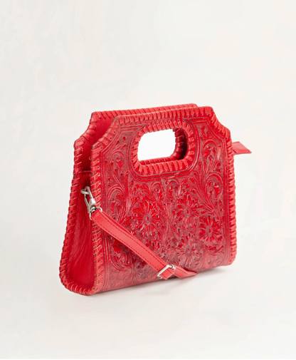 Alma Medium Handbag Red