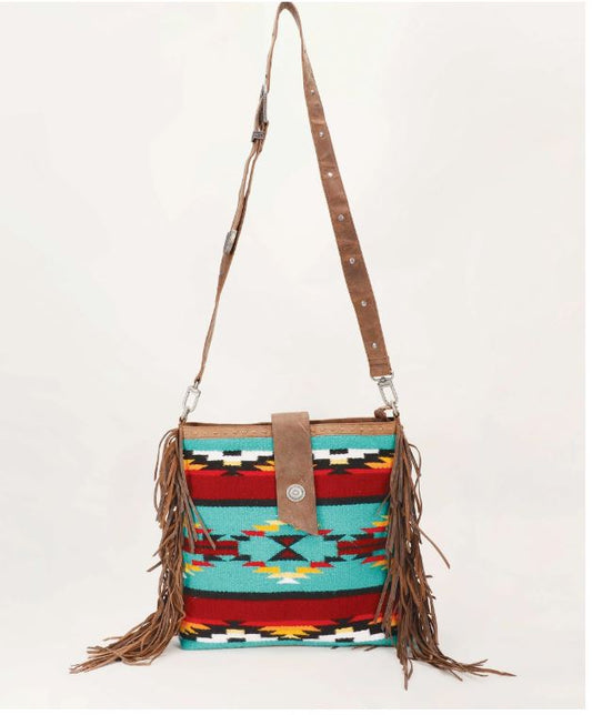 Long Chap Cowhide Tassle Bag