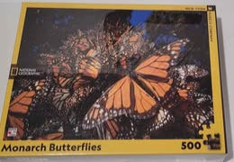 Puzzle - NEW 500 piece National Geographic Monarch Butterfly Puzzle - Grannies Garage