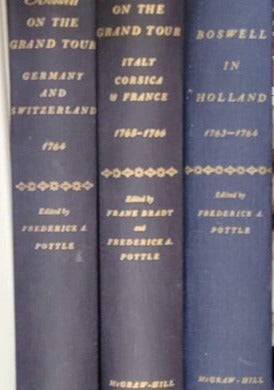Books - 3 Boswell on the Grand Tour Hardcover Books