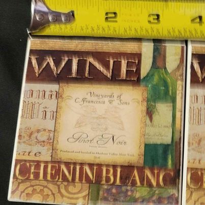 Coasters Set of 6 Chenin Blanc Wine