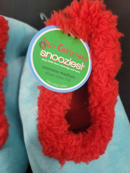 Accessories - Snoozies Slippers Dear Santa, Leave Presents Take Cat