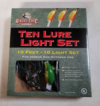 Sport - Fishing 10 Lure Light Set By Rivers Edge-  newer with box