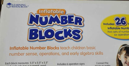 Game - Inflatable number blocks NEW -