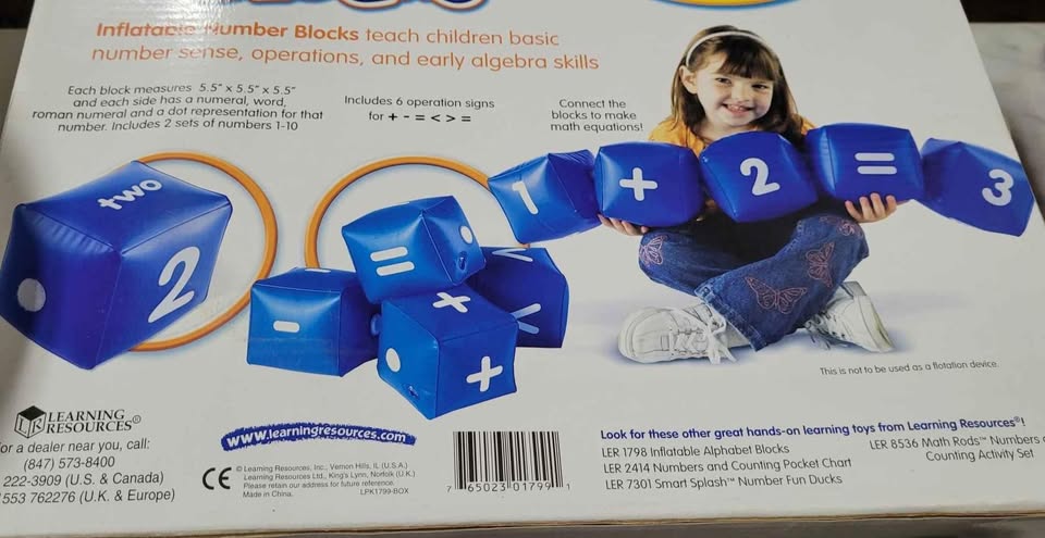 Game - Inflatable number blocks NEW -