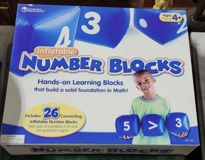 Game - Inflatable number blocks NEW -