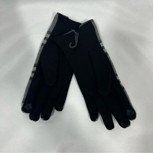 Accessories Black/White Gloves New Touchscreen Plaid Women’s Gloves Black Gray White Pink