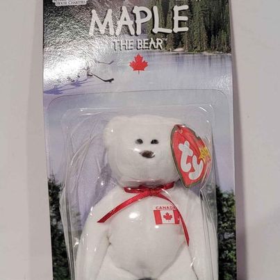 Plush -  TY Beanie Baby Maple Canada- New