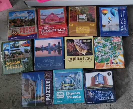 Puzzle - NEW Group of 11 --  160 Piece puzzles