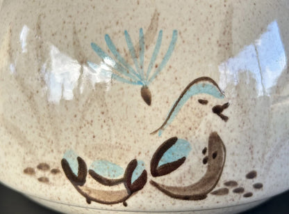 Vintage Red Wing Pottery Bob White Casserole Dish With Lid 2 Quart Mid Century