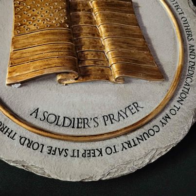 Yard and Garden - Soldiers Prayer Stepping Stone