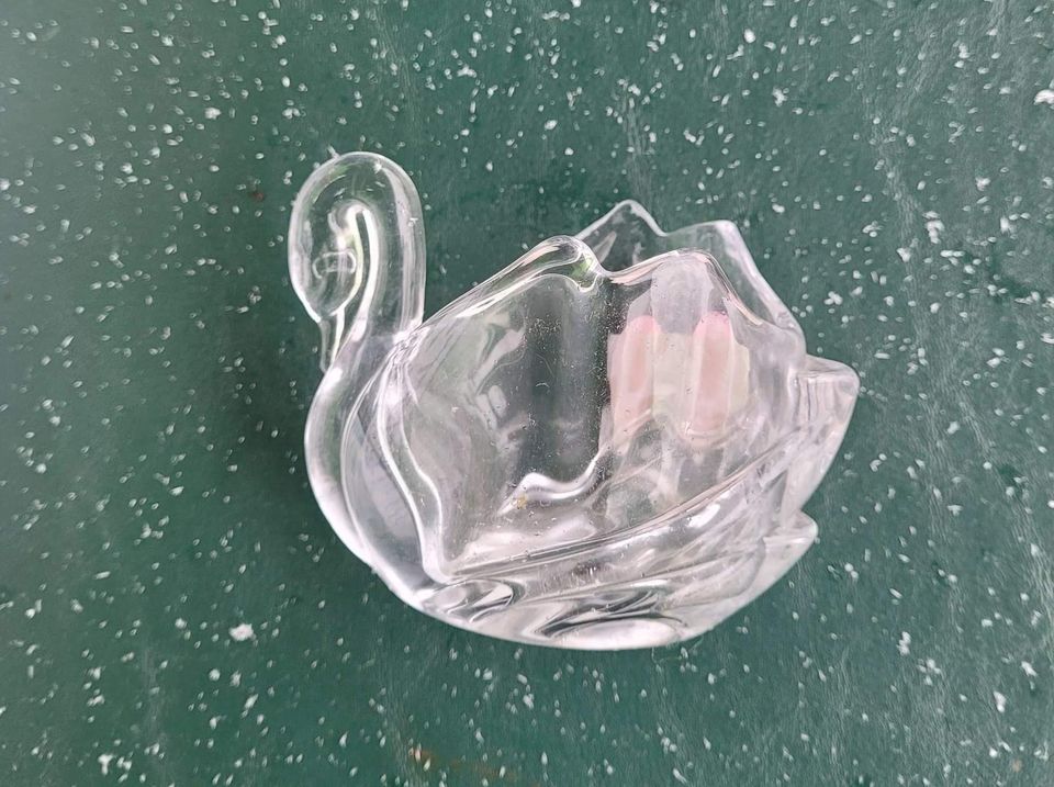Glass - Biederman Glass Swan Dish